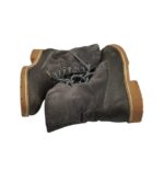 Ghete barbati Tamaris 42, piele, piele intoarsa, negru gri, imblanite - imagine 4