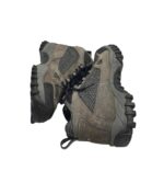 Ghete dama Land's End 38, material textil, piele intoarsa, gri negru - imagine 4