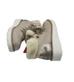 Ghete dama S'oliver 41, imitație de piele, material textil, gri, imblanite - imagine 4