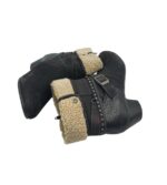 Ghete dama S'oliver 38, imitație de piele, negru, captusite - imagine 4