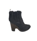 Botine dama Flip Flop 40, material textil, piele, negru