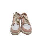 Adidasi dama 37, imitație de piele, alb roz - imagine 3