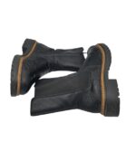 Cizme  dama  Rieker 39, imitatie de piele, negru, imblanite - imagine 4