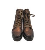 Adidasi dama Tamaris 40,  imitație de piele, material textil, maro (talpa falsa) - imagine 3