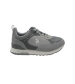 Adidasi barbati US Polo assn  , material textil, imitatie de piele, gri