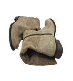 Cizme dama 39, piele intoarsa, bej - imagine 4