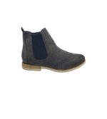 Ghete dama Tamaris 39, piele, gri