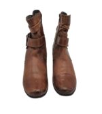 Botine dama 39, piele, maro - imagine 3