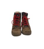 Ghete copii Pepino 28, piele intoarsa, maro, imblanite - imagine 3