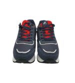 Adidasi barbati Polo 45, imitație de piele, material textil, bleumarin rosu - imagine 3