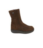 Botine dama Dockers 36, piele intoarsa, maro , captusite