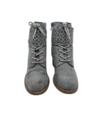 Botine dama Catwalk 36, material textil, gri - imagine 3