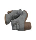 Botine dama Catwalk 36, material textil, gri - imagine 4