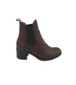 Botine dama Walder 36, piele, maro