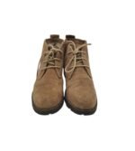 Ghete dama 5th Avenue 39, piele intoarsa, bej, captusite - imagine 3