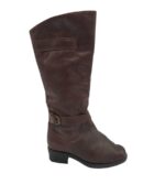 Cizme dama 35, piele, maro , imblanite