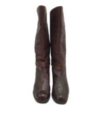 Cizme dama 35, piele, maro , imblanite - imagine 3