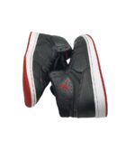 Adidasi barbati Jordan 42, imitație de piele, material textil, piele, negru - imagine 4