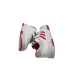 Adidasi copii Adidas 32, imitație de piele, alb roz - imagine 4