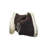 Tenisi dama Converse 36.5, piele intoarsa, maro, imblanite - imagine 4