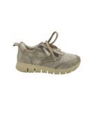 Adidasi dama Tamaris 38, material textil, piele intoarsa, gri