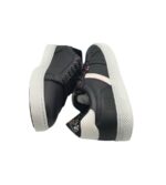 Adidasi barbati Arrigo Bello Casu,  imitatie de piele,  negru alb - imagine 4