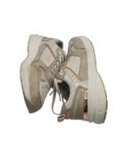 Adidasi dama Graceland 39, imitatie de piele, material textil, alb gri - imagine 4