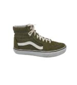 Tenisi barbati Vans 44, piele intoarsa, material textil, verde