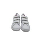 Adidasi copii Adidas , imitație de piele, alb rosu - imagine 3