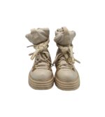 Ghete dama DeeZee 36, imitatie de piele, material textil, bej - imagine 3