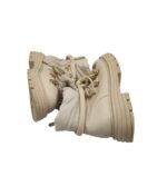 Ghete dama DeeZee 36, imitatie de piele, material textil, bej - imagine 4