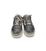 Tenisi dama Vans 40, piele intoarsa, gri - imagine 3