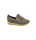Pantofi dama 38, material textil, bej