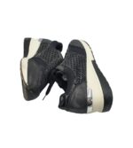 Adidasi dama 37, imitație de piele, negru - imagine 4