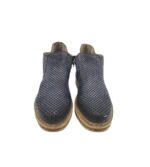 Botine dama Rieker 38, imitație de piele, albastru - imagine 3