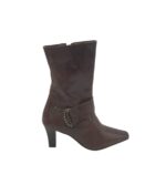 Cizme dama Denise 35, piele, maro