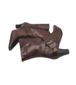 Cizme dama Denise 35, piele, maro - imagine 4