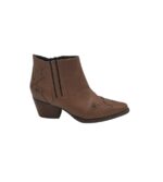 Botine dama Find 36, imitație de piele, piele,  maro