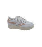 Adidasi dama Reebok Club C Double Revenge 38.5, piele, imitatie de piele, alb roz