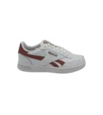 Adidasi dama Reebok Court Advance 39, piele, imitatie de piele, alb visiniu