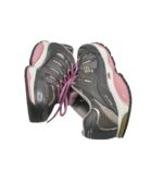 Adidasi dama Skechers 39, imitație de piele, material textil, gri - imagine 4