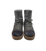 Ghete dama Rieker 39, imitație de piele, piele intoarsa, albastru, imblanite - imagine 3