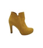 Botine dama Tamaris 39, material textil, galben