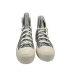 Tenisi dama Converse Ctas Lift Hi 36.5, material textil, gri - imagine 3