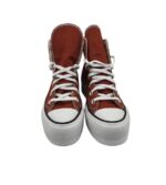 Tenisi dama Converse Ctas Lift Hi 36.5, material textil, visiniu - imagine 3