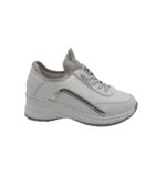 Adidasi dama Rieker N 4351-80 40, imitație de piele, alb