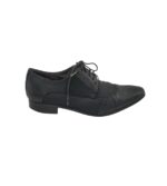 Pantofi barbati Andre 40, piele, material textil, negru