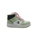 Adidasi dama Champion Rebound 2.0 Mid , imitatie de piele, alb verde