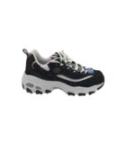 Adidasi dama Skechers D'lites 36,  imitatie de  piele, material textil, negru