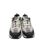 Adidasi dama Skechers D'lite Cousin, imitatie de piele, material textil, alb gri - imagine 3